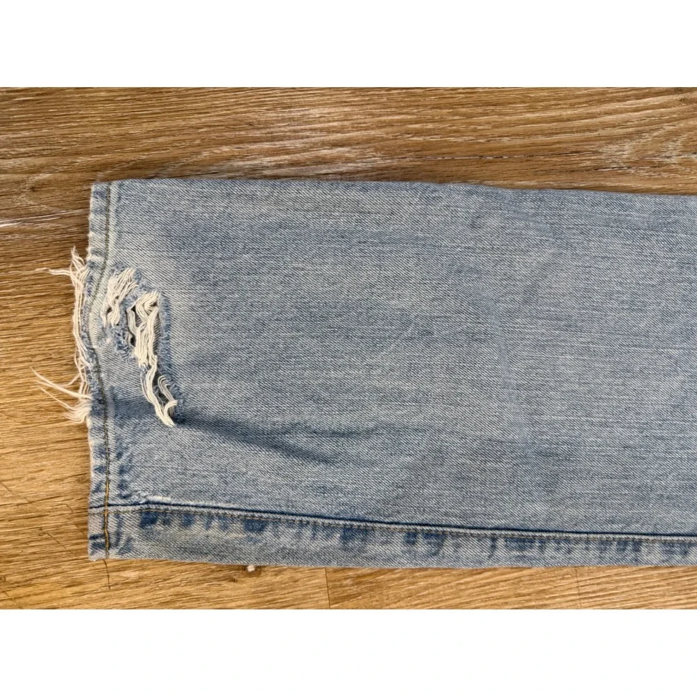 Polo‎ Ralph Lauren Varick Slim Straight Distressed Light Wash Blue Jeans 36x32